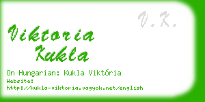 viktoria kukla business card